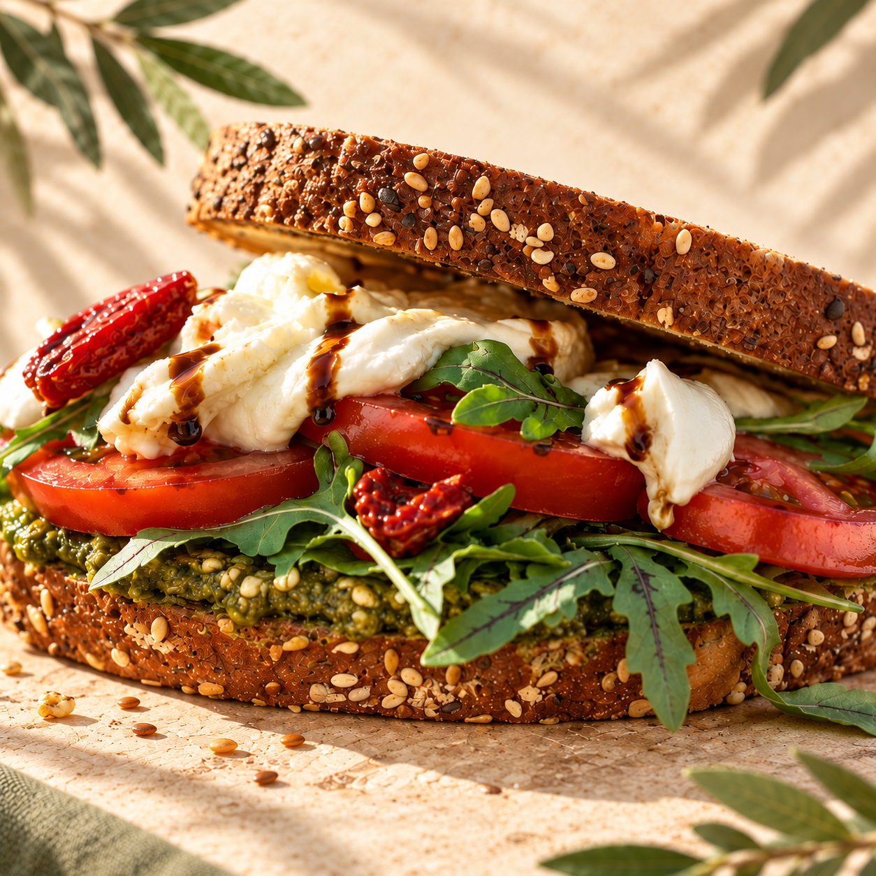 Joule Garden Caprese Sandwich